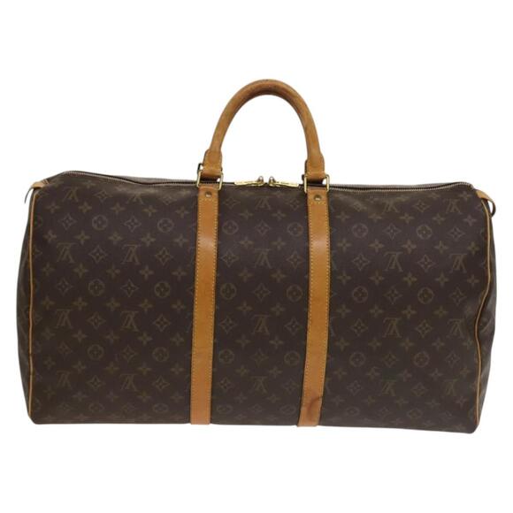 LOUIS VUITTON Monogram Keepall 55 Boston Bag M41424 - Picture 2 of 16